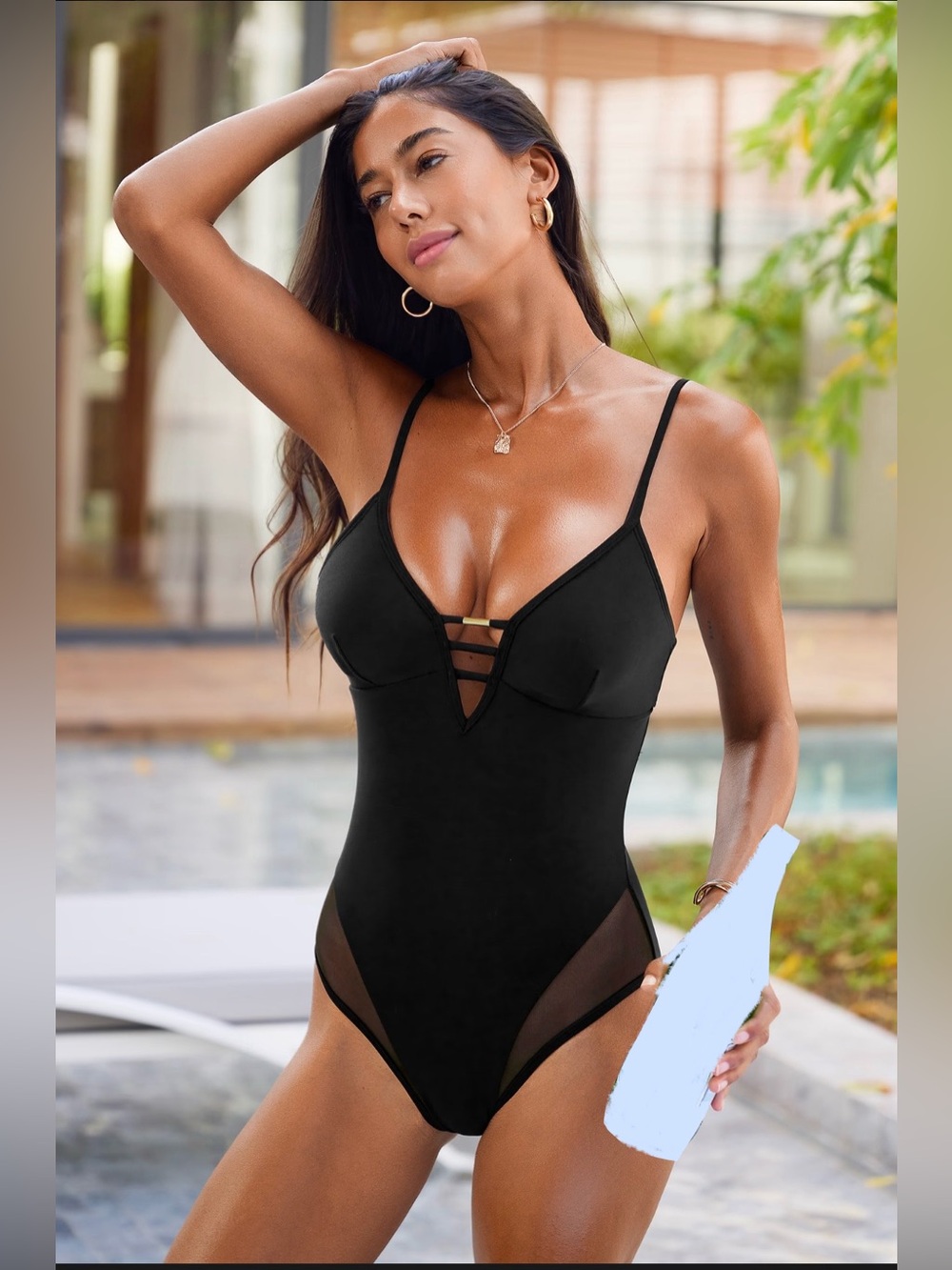 Kinda Obsessed Black One-Piece Swimsuit